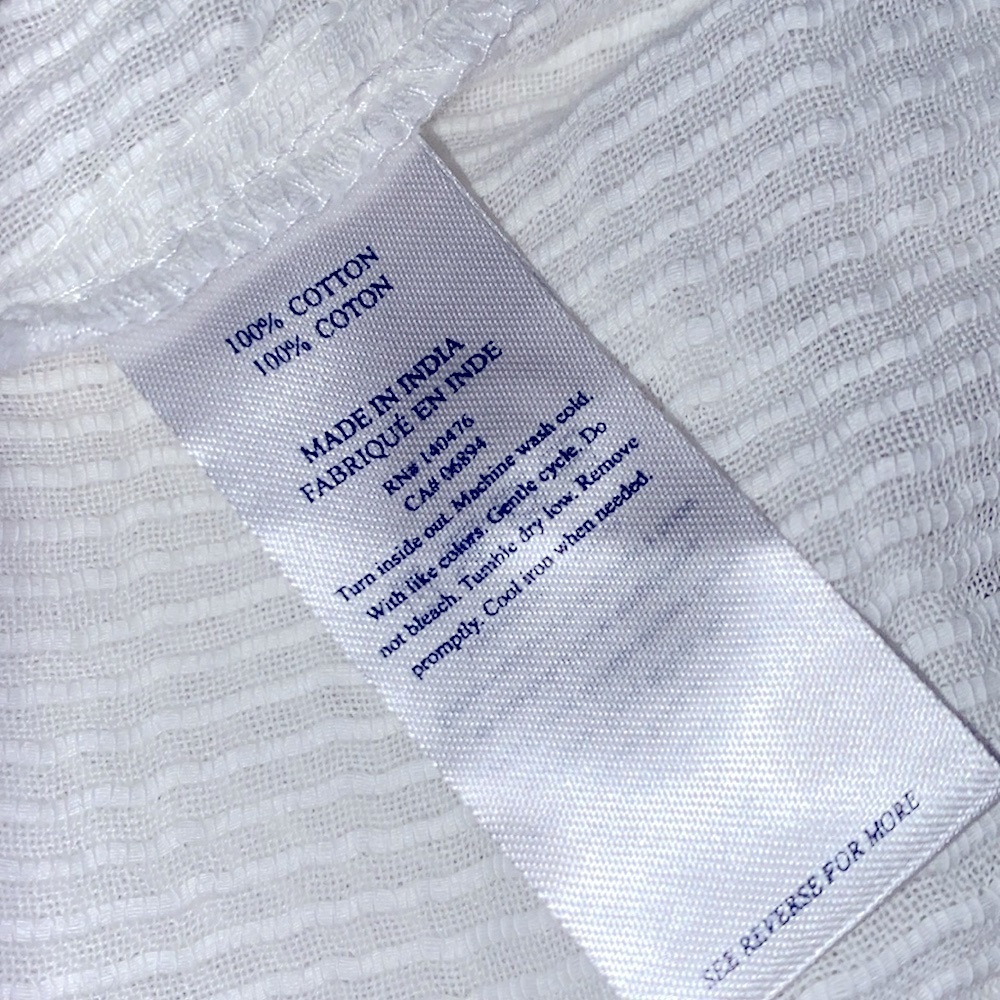 Faherty white top size small - image 9